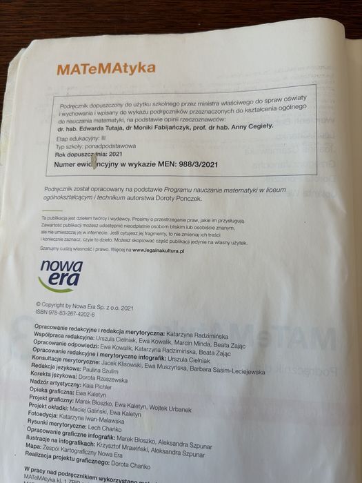 Matemtyka 3 nowa era