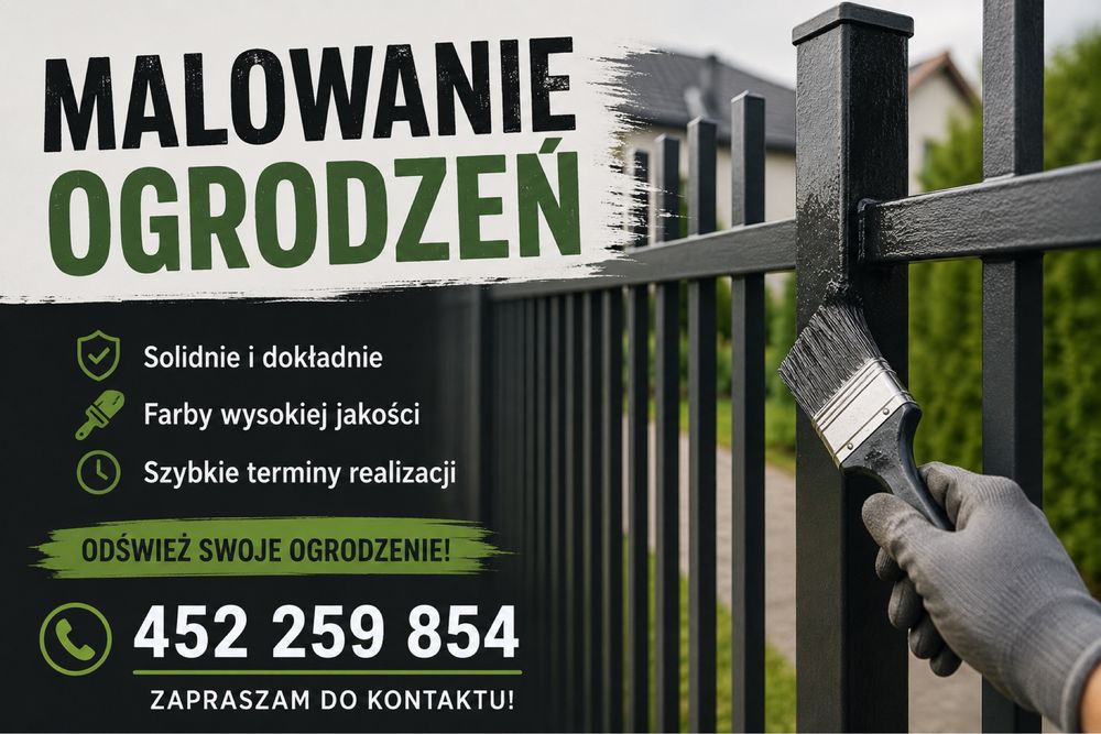 MALOWANIE ogrodzeń – radom i okolice