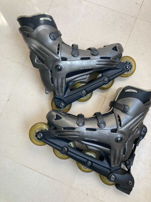Patins em linha Rollerblade ABT2 vintage :)