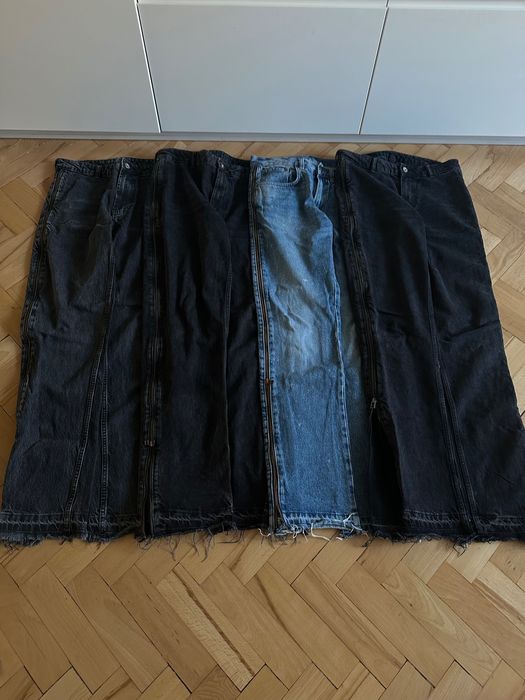 Zara Flared Zip Jeans