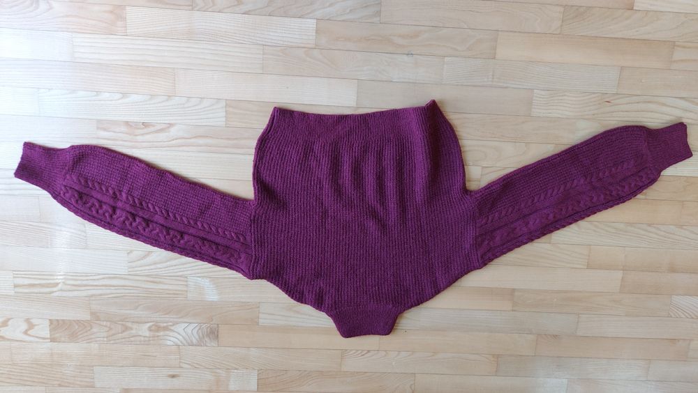 damski purpurowy sweter Noisy May