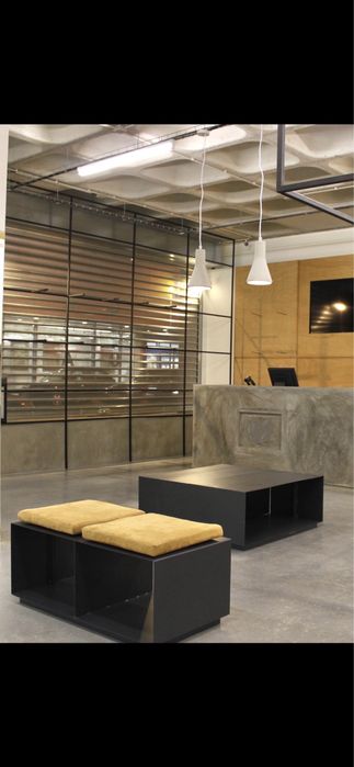 Caixotões em ferro com pintura de poliuretano