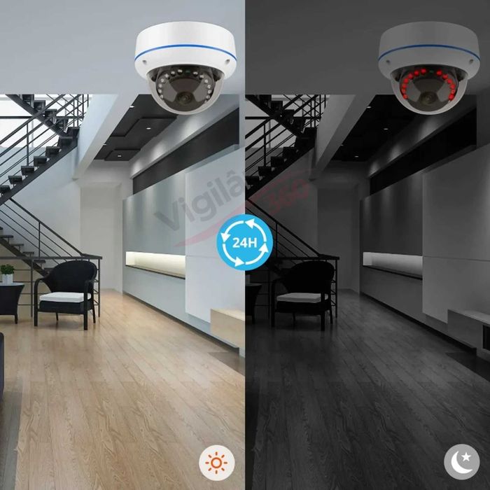 KIT CCTV Videovigilância 4 Câmaras 5MP PoE + NVR Profissional-NOVO