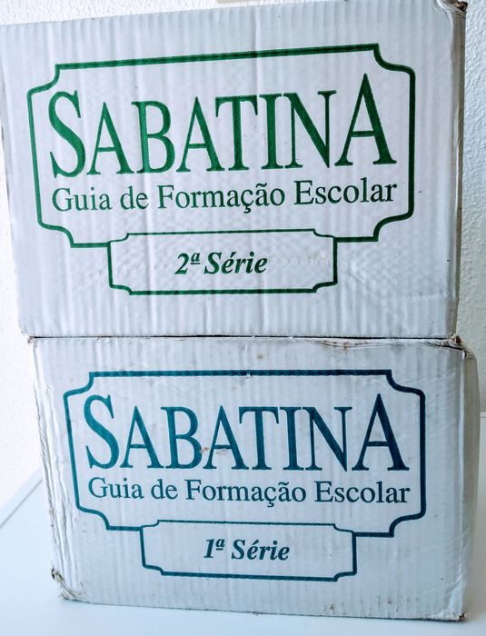 Enciclopédia Sabatina - 10 livros na película e caixas originais