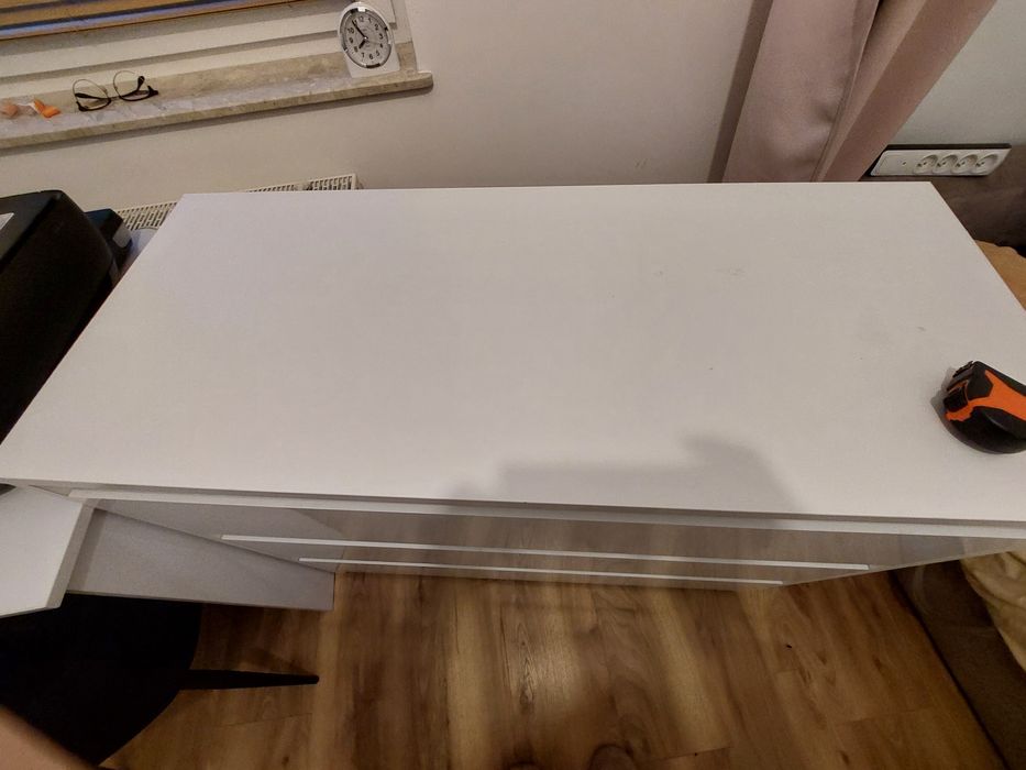 Komoda biała agata meble 3 szuflady