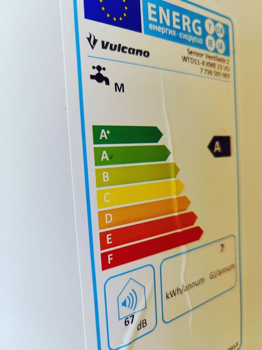 Esquentador de gás Vulcano sensor ventilado