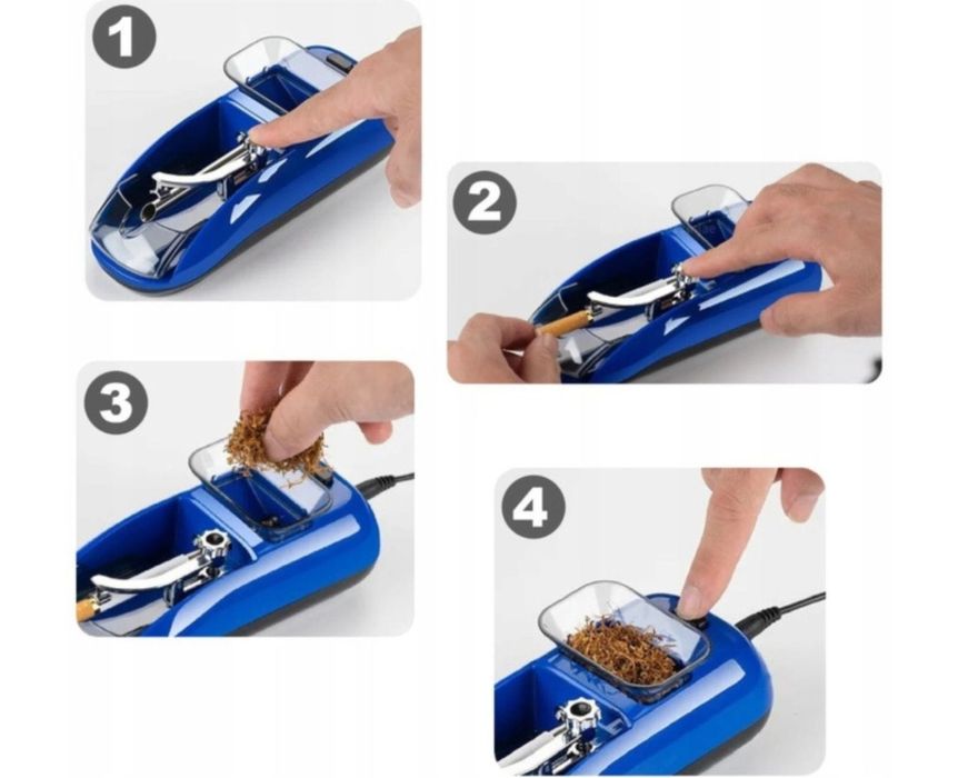 Elektryczna nabijanka do PAPIEROSÓW MASZYNKA do skręcania i NABIJANIA