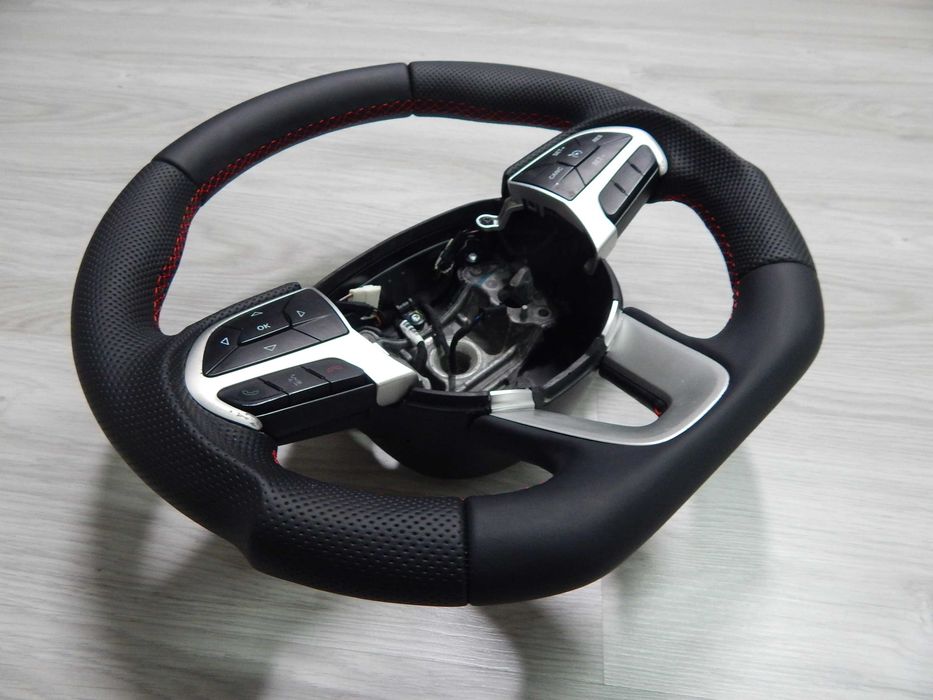 Dodge Charger Challenger - kierownica nowa skóra sport czerwona nić