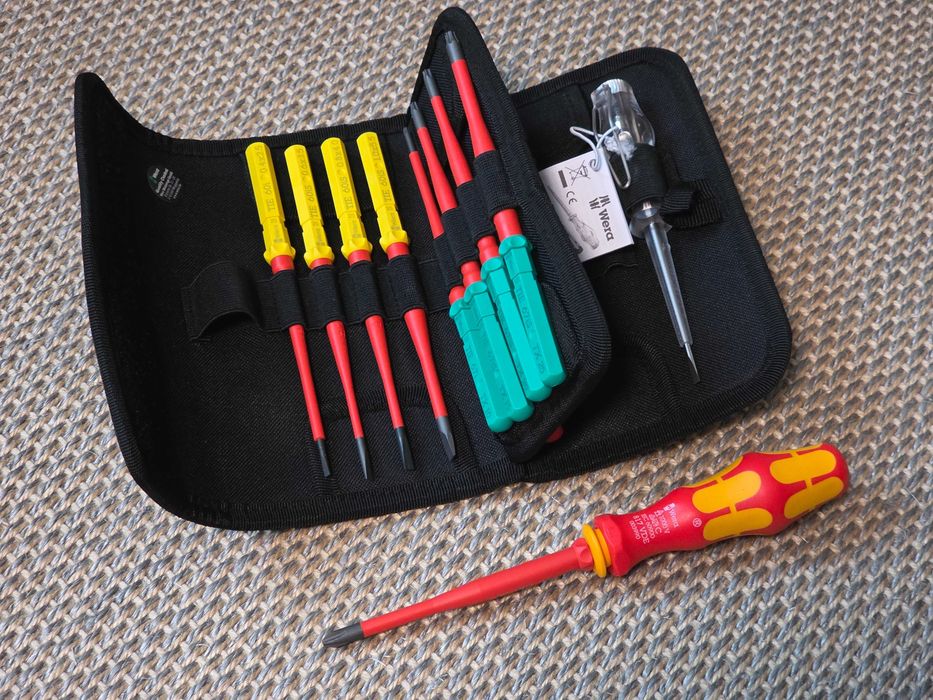 Zestaw Wkrętaków dla elektryka WERA VDE Slim Etui Śrubokręty Rękojeść