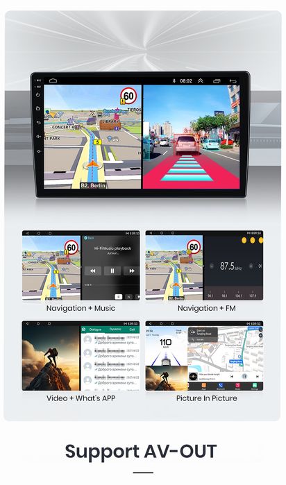 Rádio 9" android 13 Mercedes Classe 3 w204 s204 CARPLAY WIFI GPS Novo
