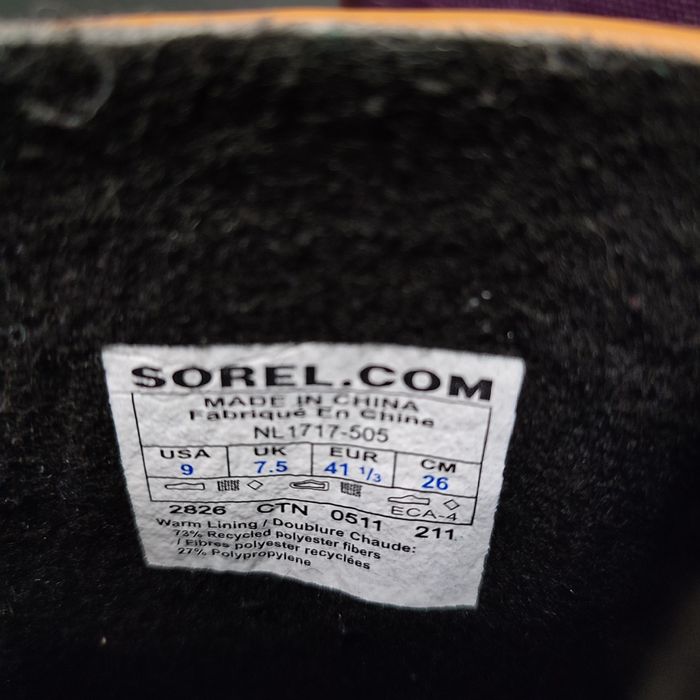 Термо чоботи, сапоги, снігоходи Sorel size 41/26