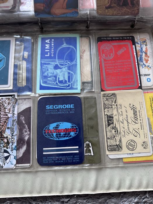 Lote com 200 calendarios anos 80