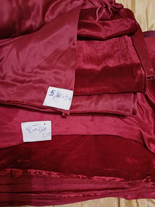 Продам  отрезы шерстяные и велюр-бархат