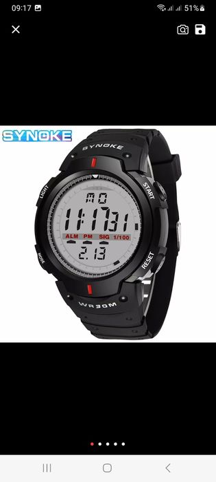 Zegarek sportowy wodoodporny