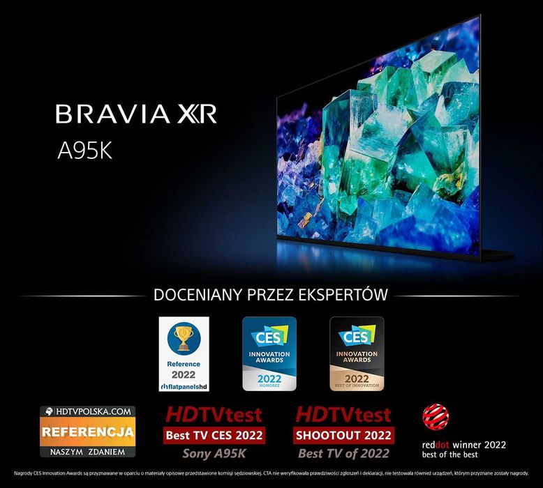 Nowy telewizor SONY najwyższy model XR-55A95K 55" OLED 4K 120Hz Google