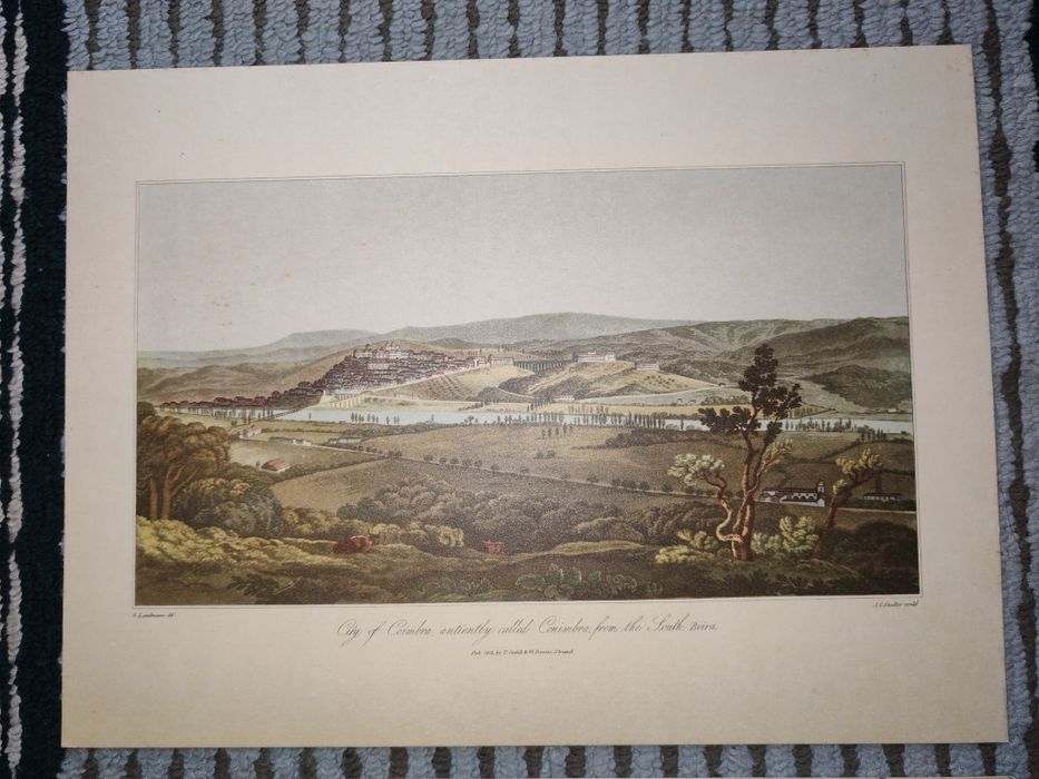 2 Gravuras antigas de Coimbra (século XIX)