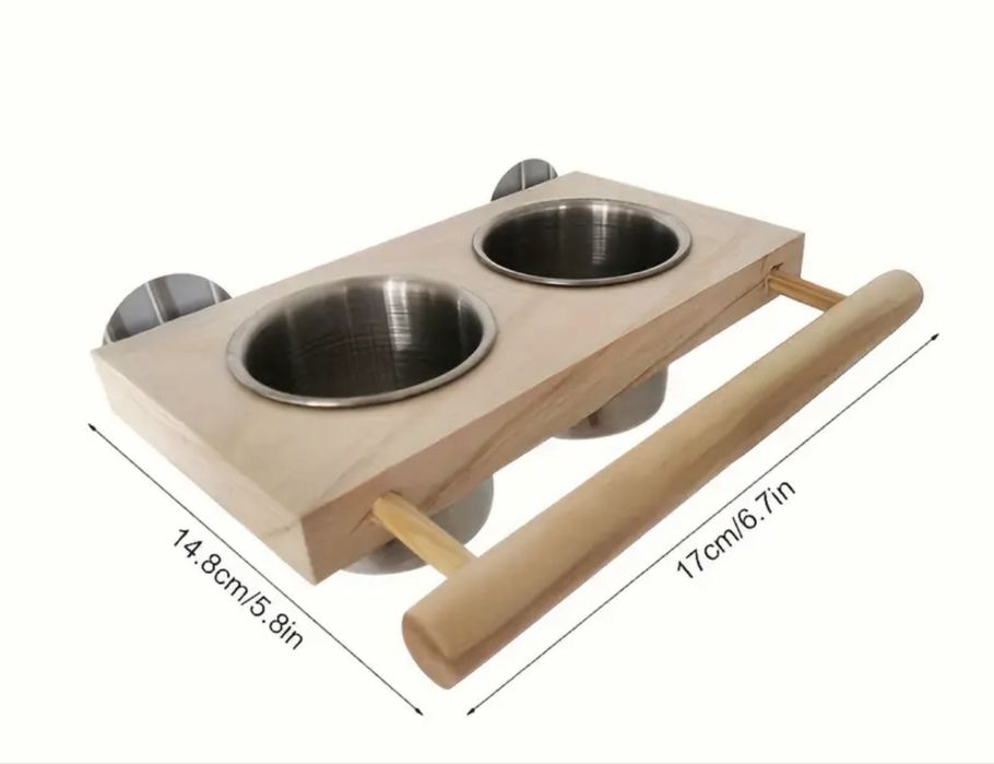 Recipientes de alimentação para gaiolas de pássaros