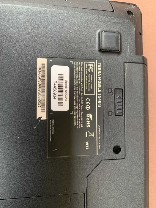 Laptop 15,6" (Clevo) Terra Mobile 1548Q /16 ram/Quad/Win 7