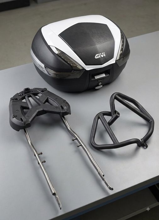 Kit Mala GIVI V47 Monokey + Suporte + Crash Bars — Honda CB500F (2016+)