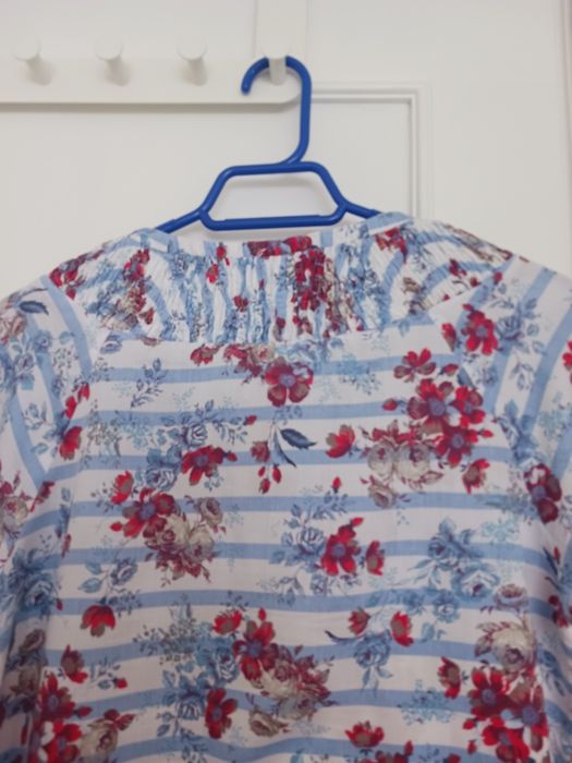 Vestido meia manga estampado Cortefiel