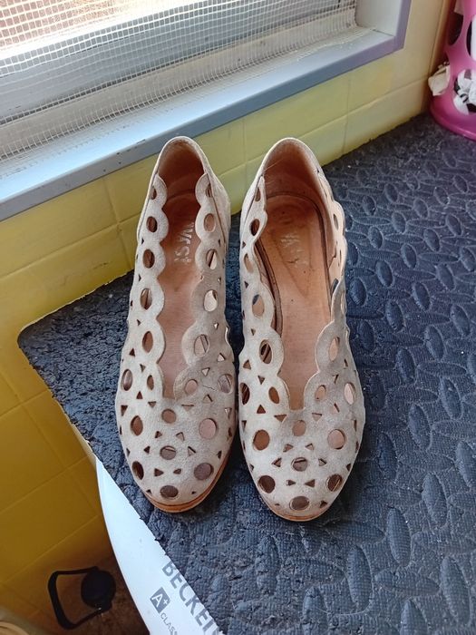 Sapatos Verão, pele.