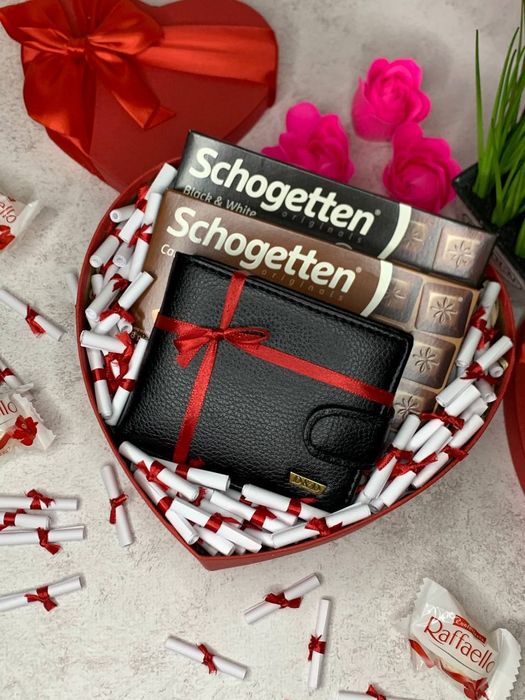 Чоловічий подарунковий набір Валентинка , готовий подарунок коханому