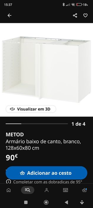 Armário de canto IKEA