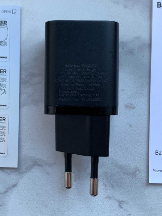 Ładowarka sieciowa BASEUS Super Si 25W Czarny