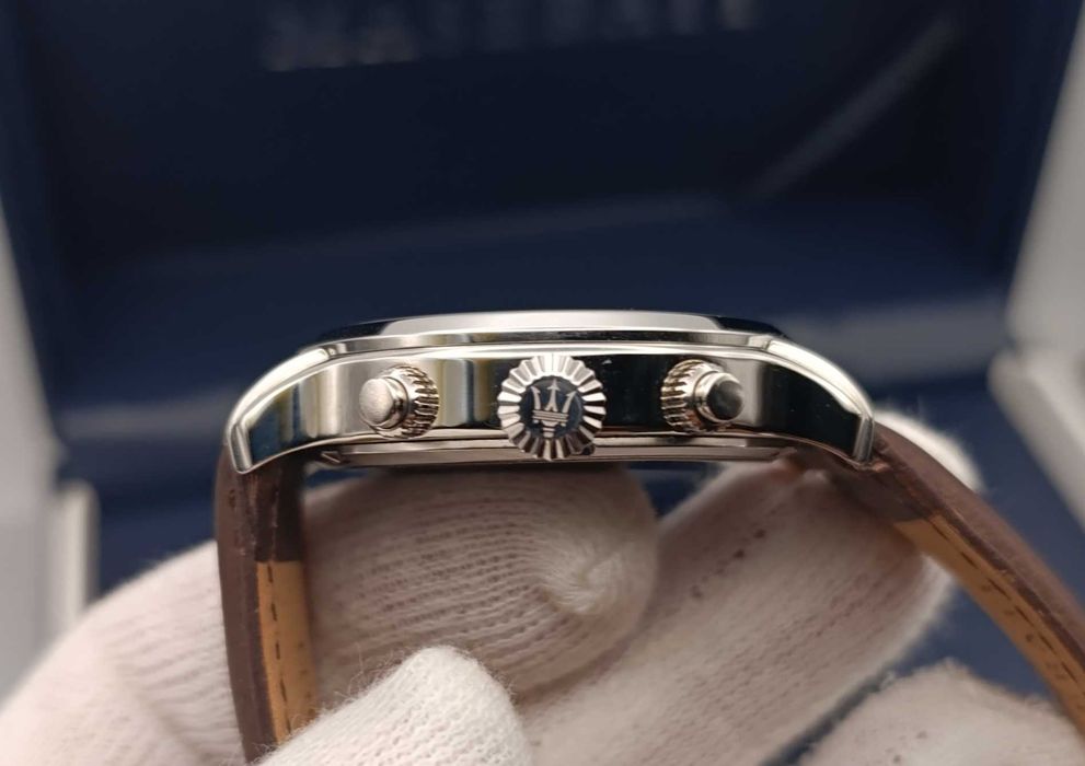 Nowy męski elegancki Zegarek Maserati Epoca chronograf, śliczny, pudełko