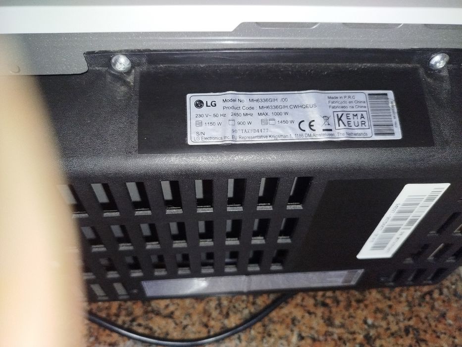 Microondas LG 1000w