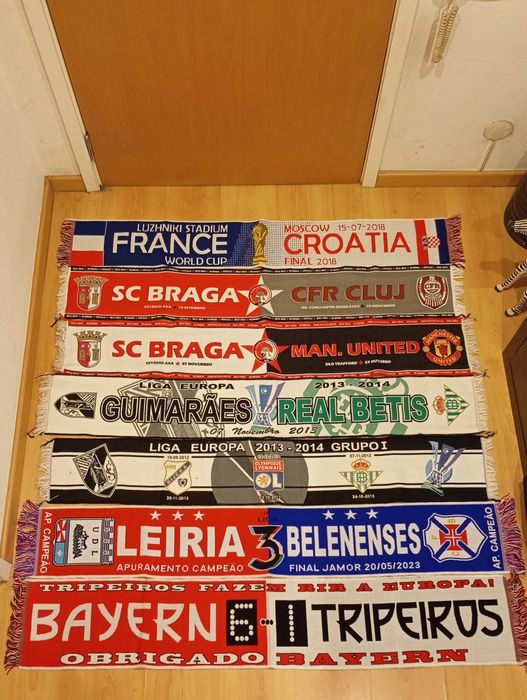 Cachecol de jogo novo vários clubes nacionais, artigo de coleção