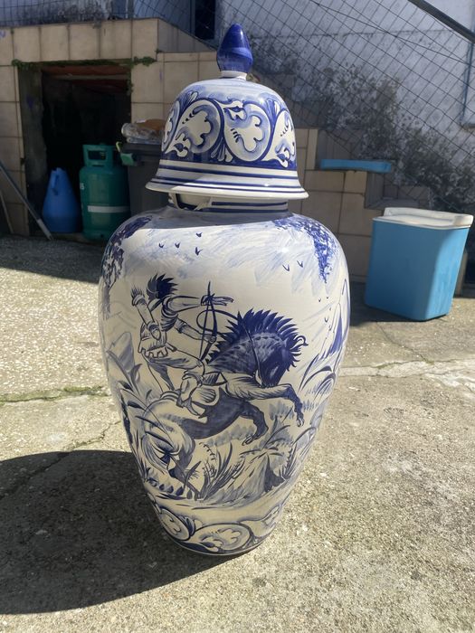 Jarra pintada a mão F.N.Alcobaça