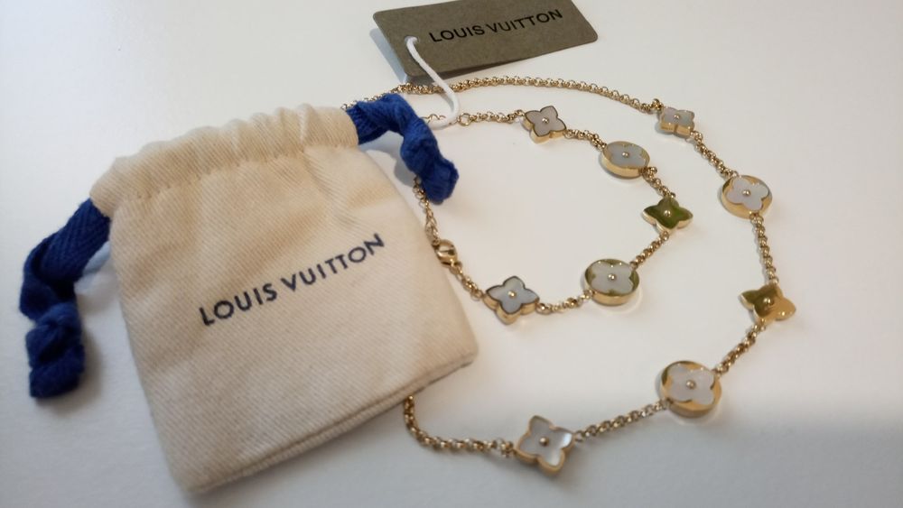 Jóias CONJUNTO Louis Vuitton aço, madrepérola e ouro 24K