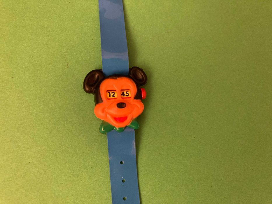 Relógio Infantil do Mickey Disney da marca Hedi Anos 80