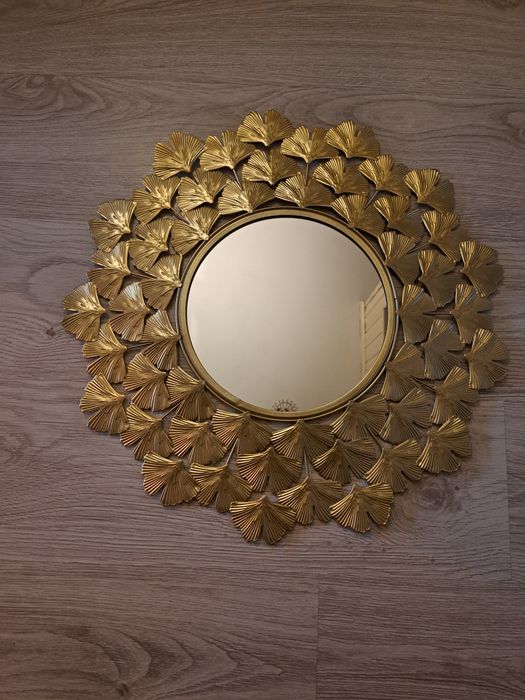 Lustro ozdobne złote