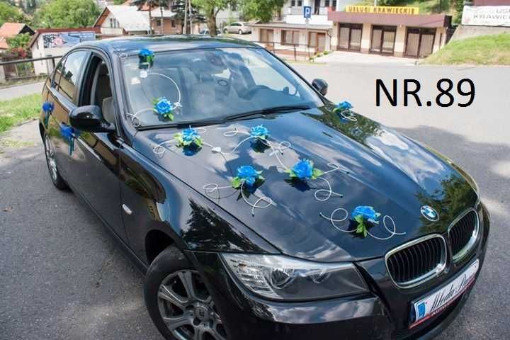 Dekoracja samochodu.Ozdoby na samochód do ślubu 089 wysyłka