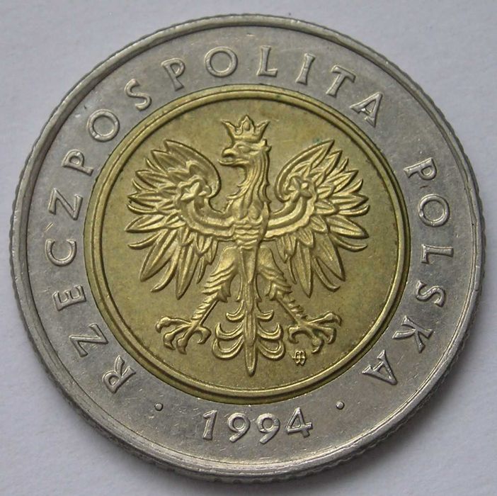 Polska 5 złotych 1994 - 5a