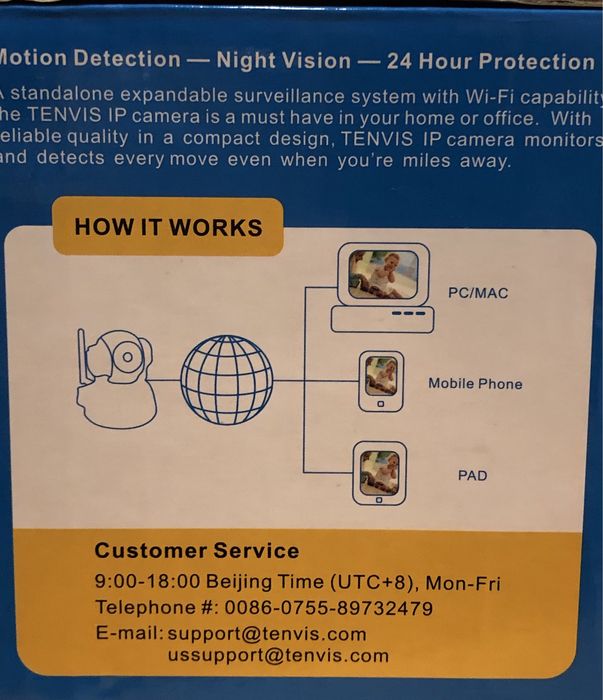 Camara com infravermelhos e som