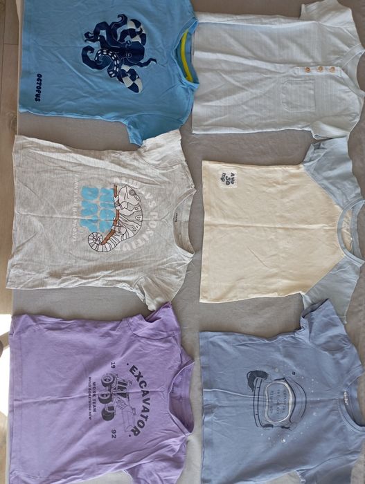 6 koszulek chłopięcych 104