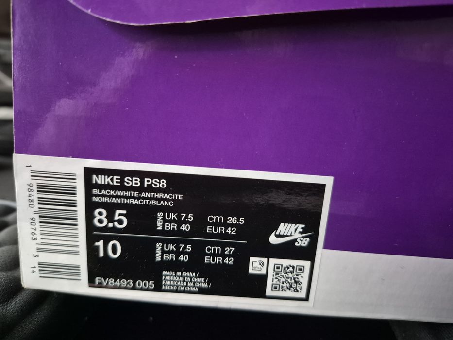 Nike SB PS8 black/white/anthracite