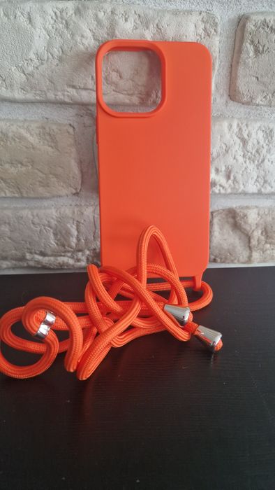 Strap Silicone Case do Iphone 14 Pro Max  pomarańczowy