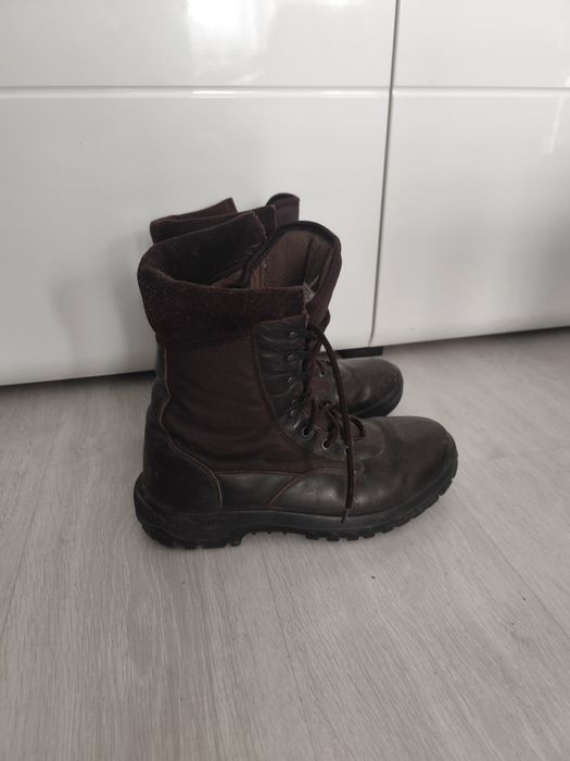 Buty wojskowe taktyczne koszarowe PROTEKTOR GROM Skórzane Brązowe