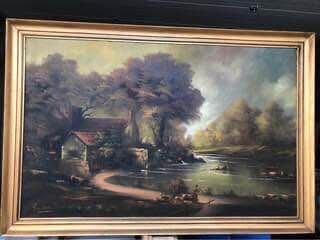 Quadro de pintura a oleo