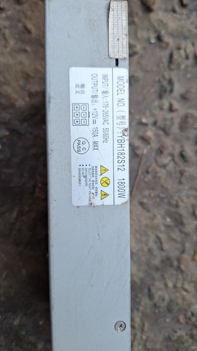 БЛОК Живлення  Не Робочий 1800w,12V 150A
