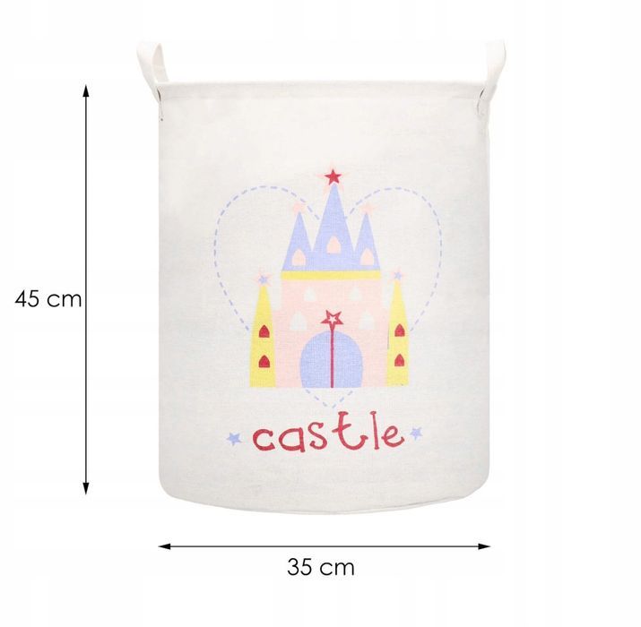 Nowy kosz organizer na zabawki pranie Zamek