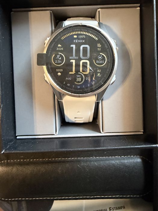 Garmin Fenix 8 Amoled 43 mm Branco Silver