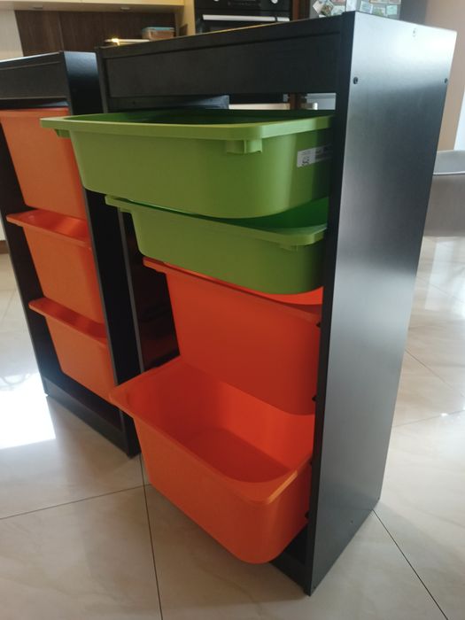 IKEA TROFAST Regał z pojemnikami ( cena za 2 sztuki)