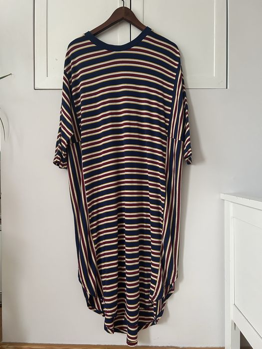 Oversize sukienka jak t-shirt w paski S Monki wygodna