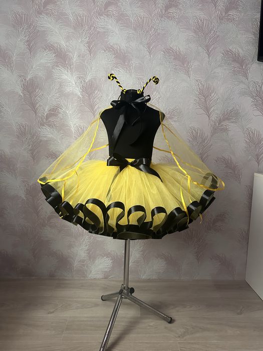 Костюм бджілки сонця кульбаби  жовта фатинова спідниця індивід. пошив