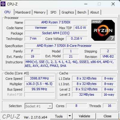 Komputer Ryzen 7 5700x 32gb ddr4